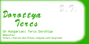 dorottya tercs business card